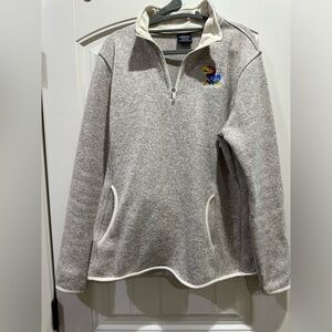 University of Kansas pullover.